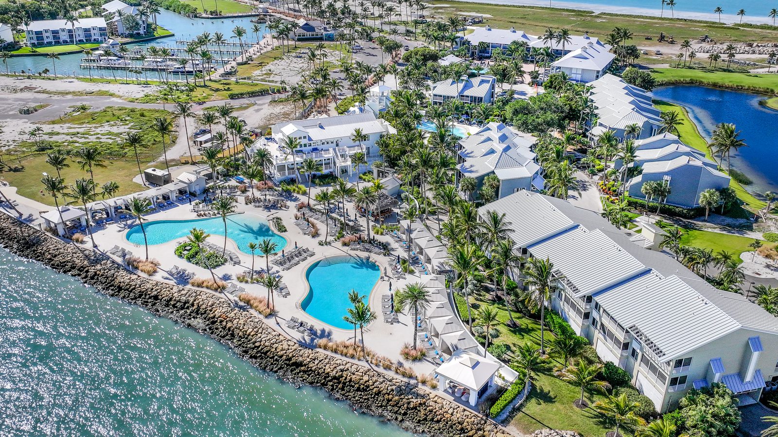 Resort pool complex at South Seas