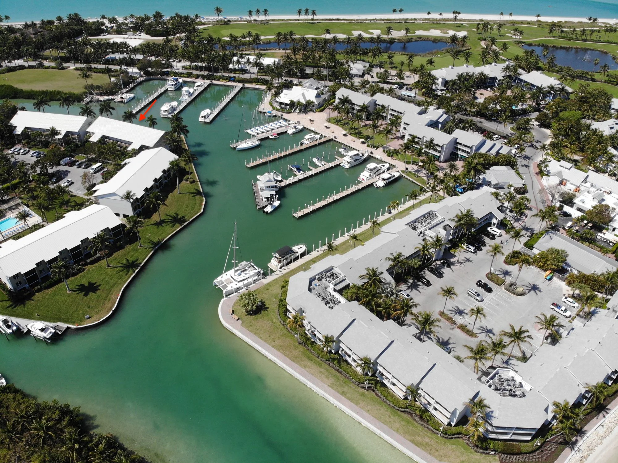 Yacht Harbor marina condominiums at South Seas Resort